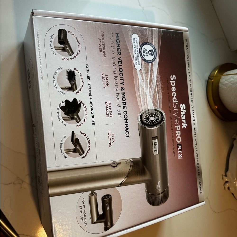 Shark SpeedStyle PRO Flexi Hair Dryer - Silver